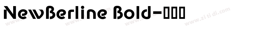 NewBerline Bold字体转换